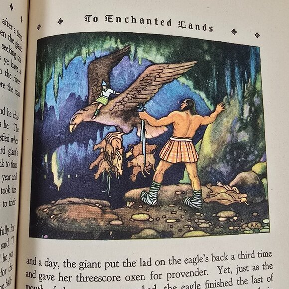 Book Trails Set 1928 Child Development Red Embossed Cover Colorful Illustrations - Picture 13 of 16